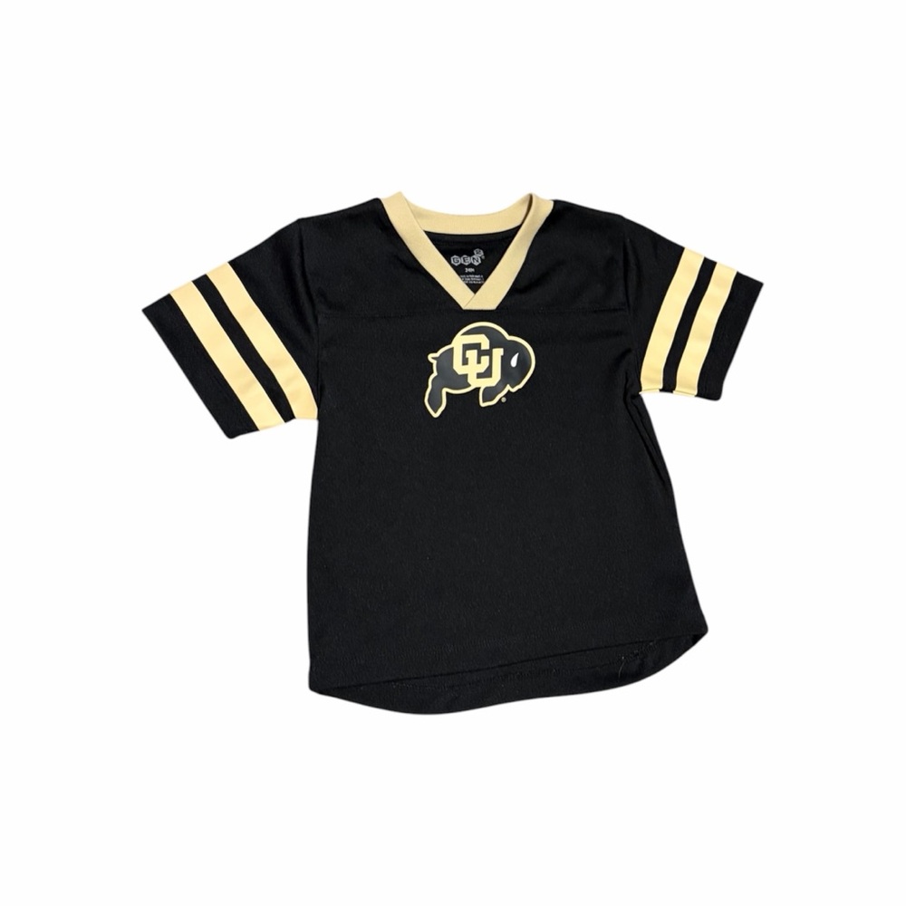 CU Buffs Toddler Jersey Style T-Shirt⚫️🟡🏈🏀24 Months